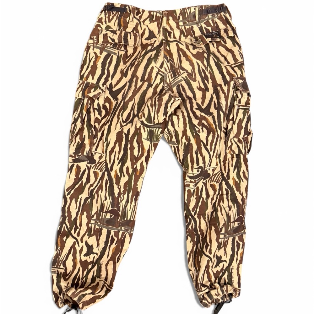 RARE!  Vintage Ducks Unlimited RATTLERS, heavy 100% Cotton Flannel Hunting Pants - Picture 2 of 7
